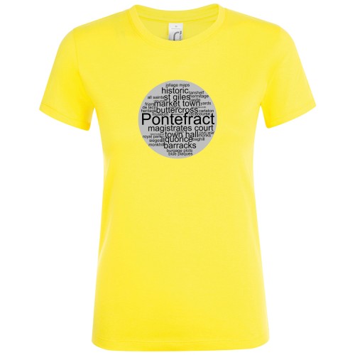 Ladies Fit Cotton Tee Shirt - Heritage Plaque Design A