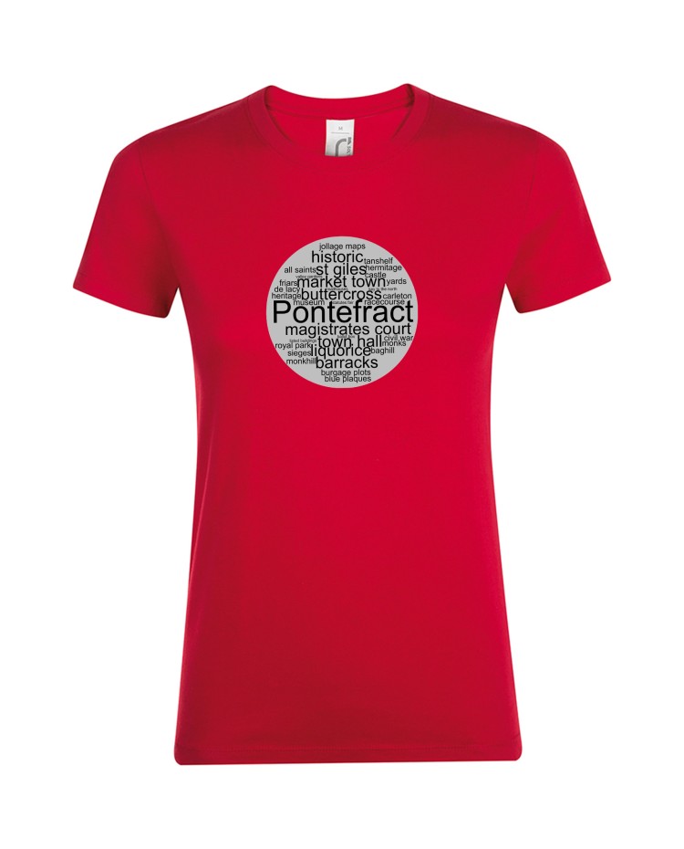 Ladies Fit Cotton Tee Shirt - Heritage Plaque Design A