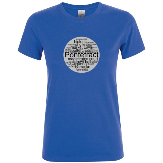 Ladies Fit Cotton Tee Shirt - Heritage Plaque Design A