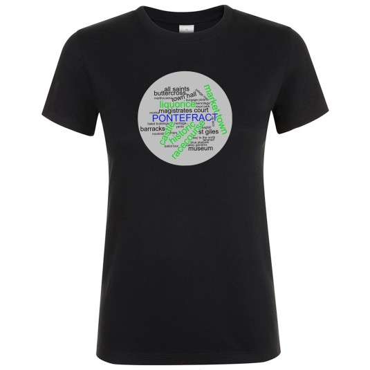 Ladies Fit Cotton Tee Shirt - Heritage Plaque Design B