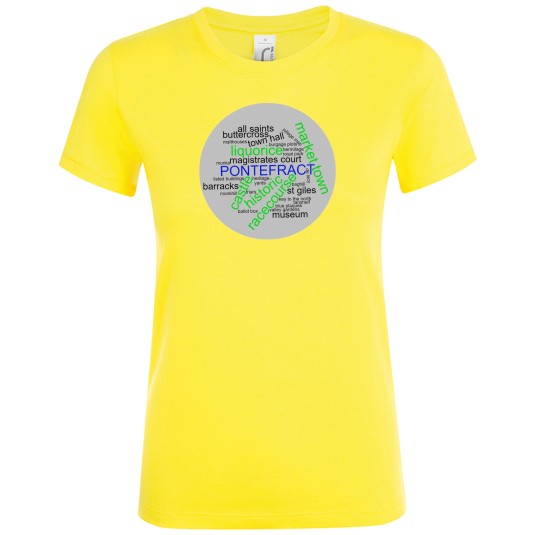 Ladies Fit Cotton Tee Shirt - Heritage Plaque Design B