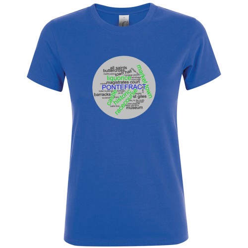 Ladies Fit Cotton Tee Shirt - Heritage Plaque Design B