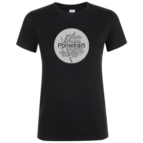 Ladies Fit Cotton Tee Shirt - Heritage Plaque Design C