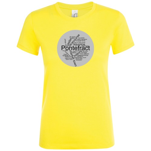 Ladies Fit Cotton Tee Shirt - Heritage Plaque Design C