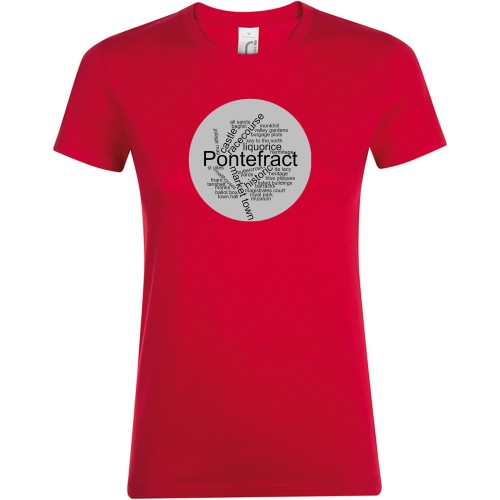 Ladies Fit Cotton Tee Shirt - Heritage Plaque Design C