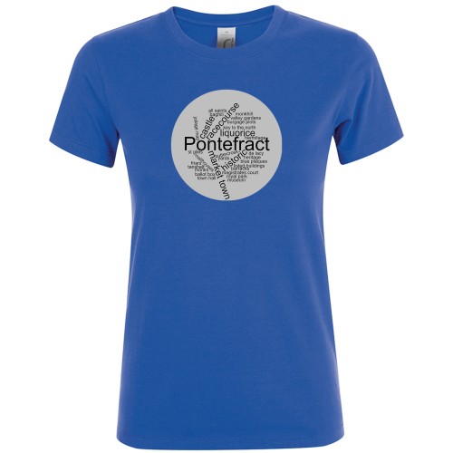 Ladies Fit Cotton Tee Shirt - Heritage Plaque Design C