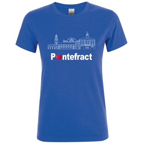 Ladies Fit Cotton Tee Shirt - Love Pontefract